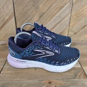 Brooks Glycerin 20 Womens Athletic Running Shoes Size 9 Blue Lilac 1203691B499